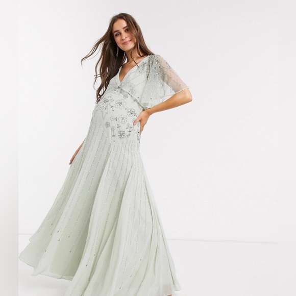 ASOS Dresses & Skirts - Elegant Mint Maternity Cape Dress